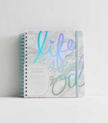 White Life Is Good 12 Month Planner