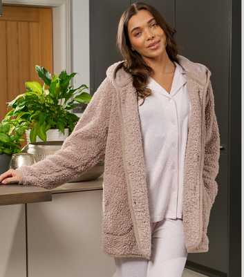 Loungeable Rust Borg Hooded Cardigan