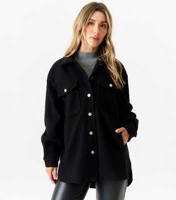 Gini London Black Oversized Shacket