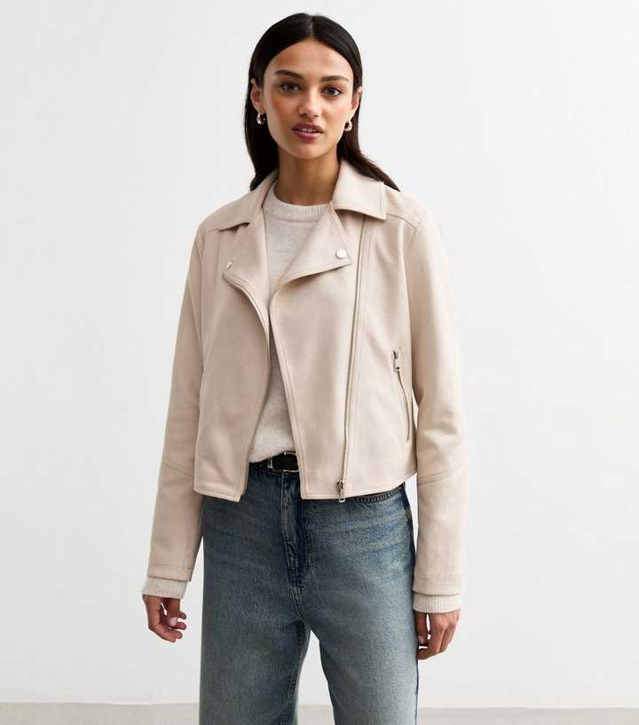 Suede Jacket Petal Pup Women's Spencer Faux Suede Moto Jacket