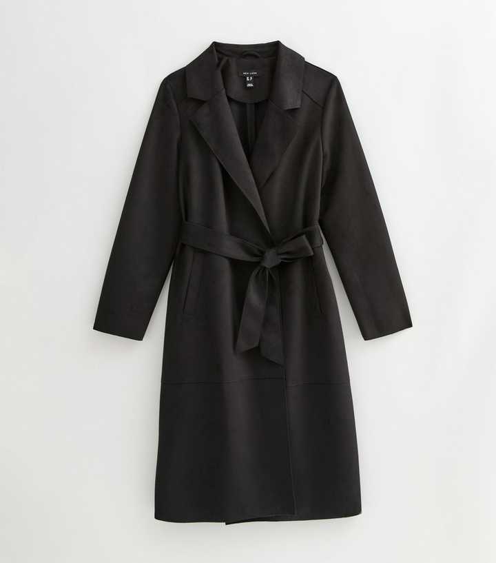 chinese dress ladies Elegant Black Long Wool Coat Women 3148 Black / XXL