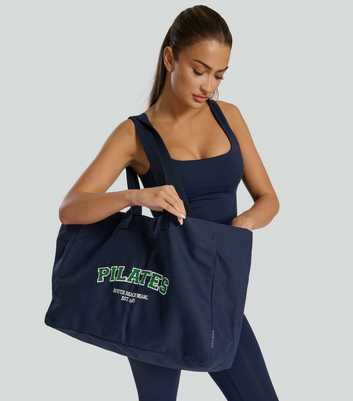 South Beach Navy Pilate Tote Bag 