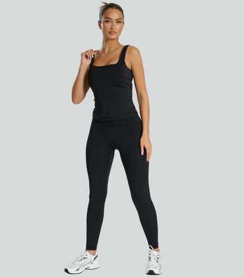 South Beach Black High Waist Leggings