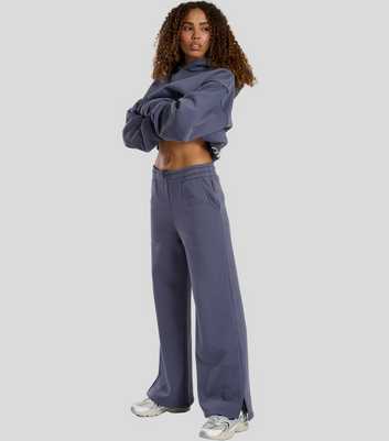 South Beach Blue Wide Leg Joggers