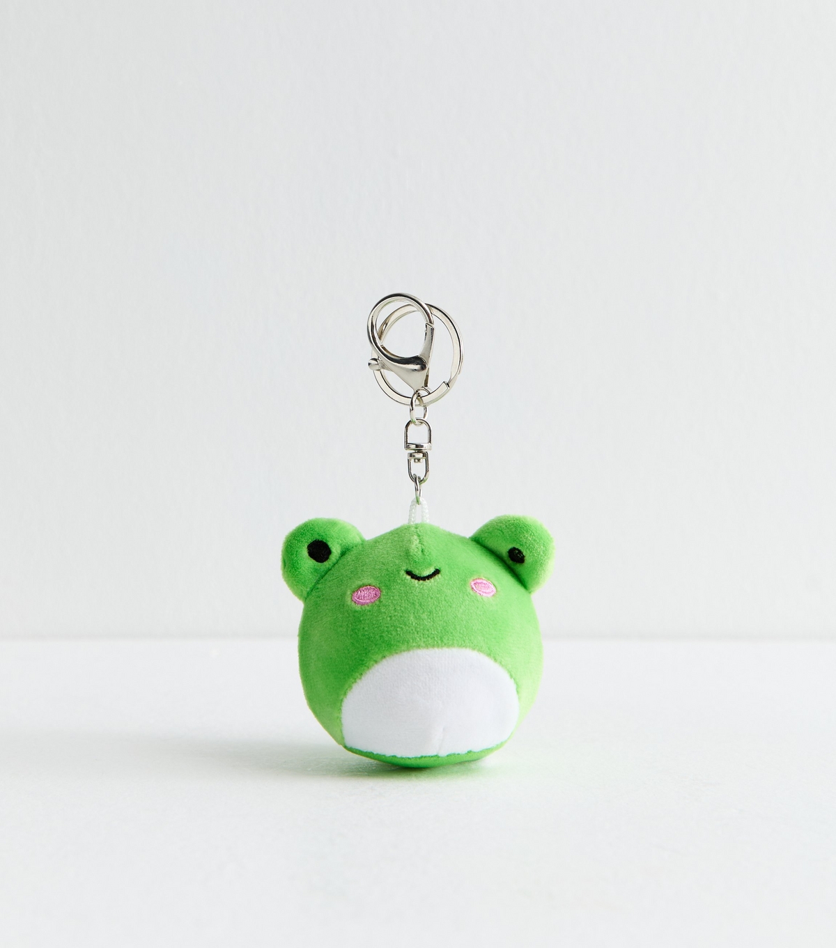 Green Frog Fabric Bag Charm New Look