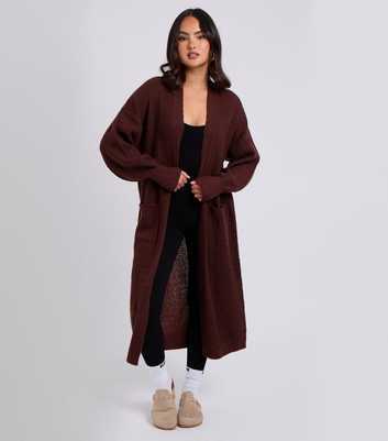 Urban Bliss Brown Longline Cardigan