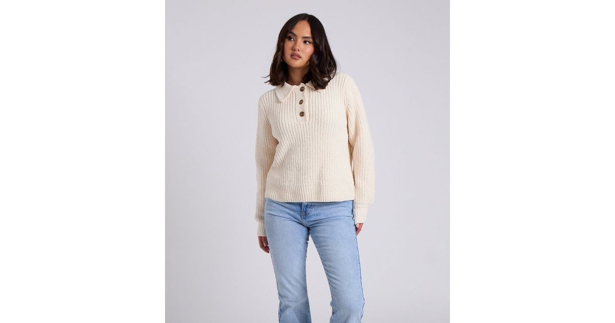 Urban Bliss Cream Chenille Jumper New Look