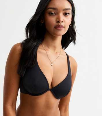 Black DD+ Smooth Multiway Non Padded Bra