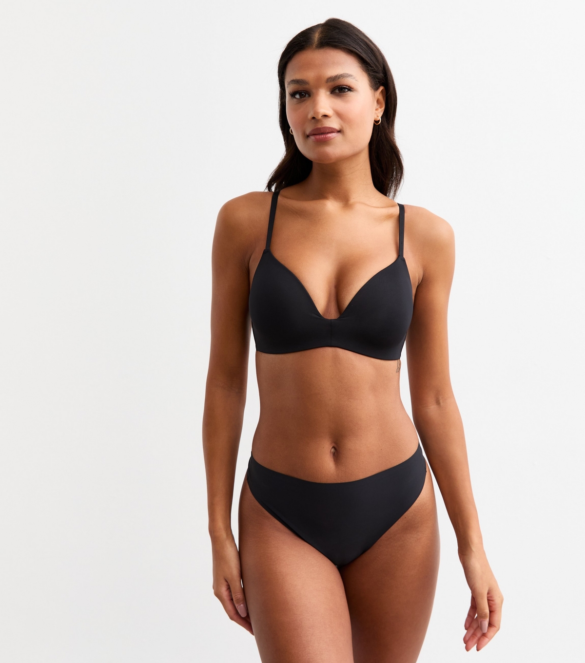 Women's Black Smooth Multiway Bralette New Look