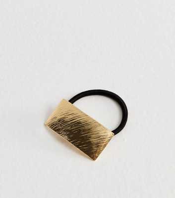 Gold Textured Metal Charm Hair Band