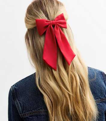 Red Satin Bow Slide