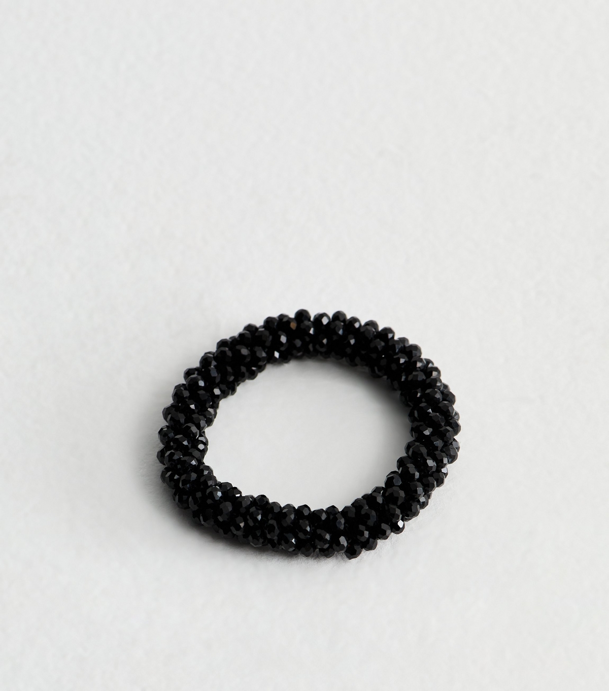 Black Beaded Hair Band New Look