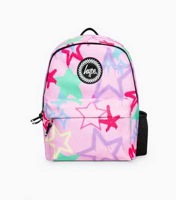 HYPE Pink Star Print Iconic Backpack