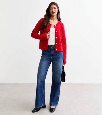 New look red cardigan hotsell