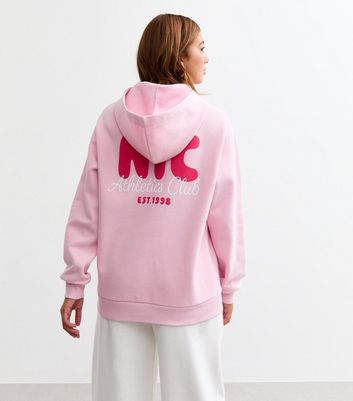 New look pink hoodie best sale