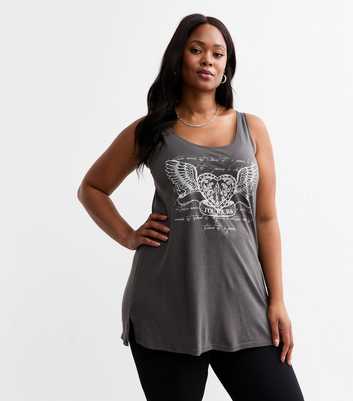 Curves Dark Grey Toujours Wings Vest