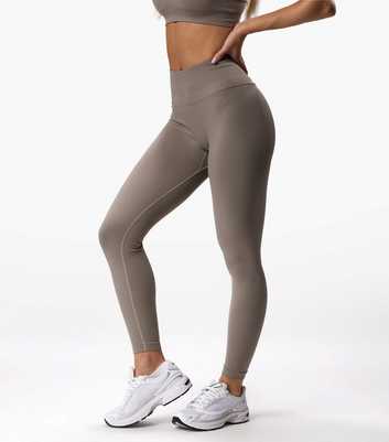 Gym King Brown Seamless Leggings 