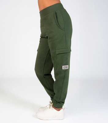 Girls Pineapple Green Cargo Joggers 