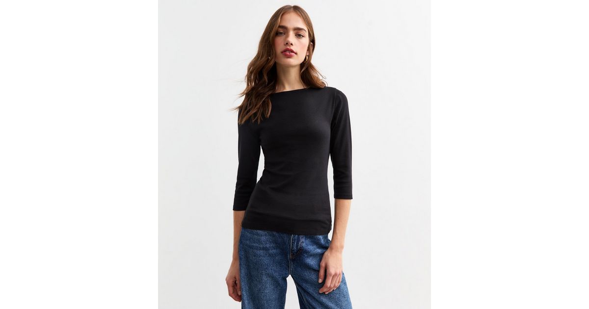 Vivo J.O 3/4 Sleeve Top - Black