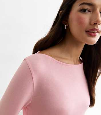 Pink 3/4 Length Sleeve Top