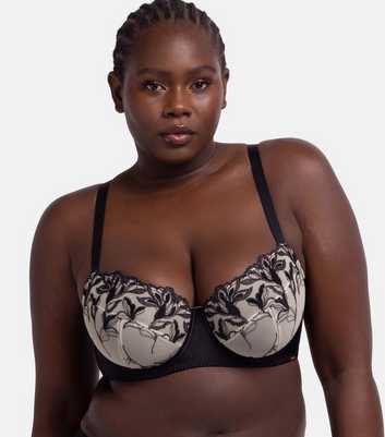 Dorina Curves Black Lace Underwired Bra