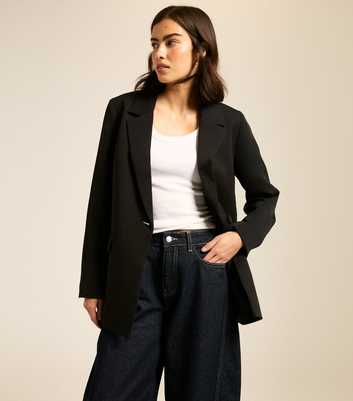 Black Single Breasted Blazer