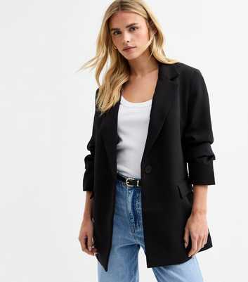 Petite Black Single Breasted Blazer