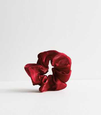 Burgundy Organza Scrunchie 