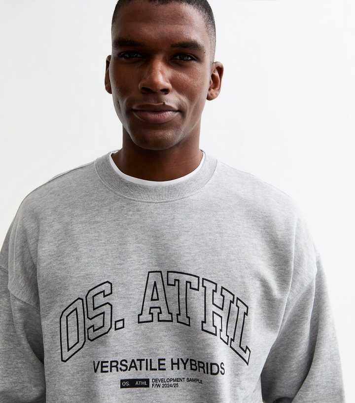 Only Sons Grey Slim Slogan Print Sweatshirt New Look