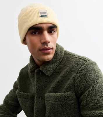 Only & Sons Off White Label Appliquèd Beanie