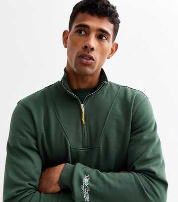 Only & Sons Dark Green City of Dreams Zip Sweatshirt