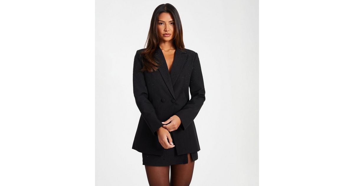 Watkins Embellished Blazer- Black