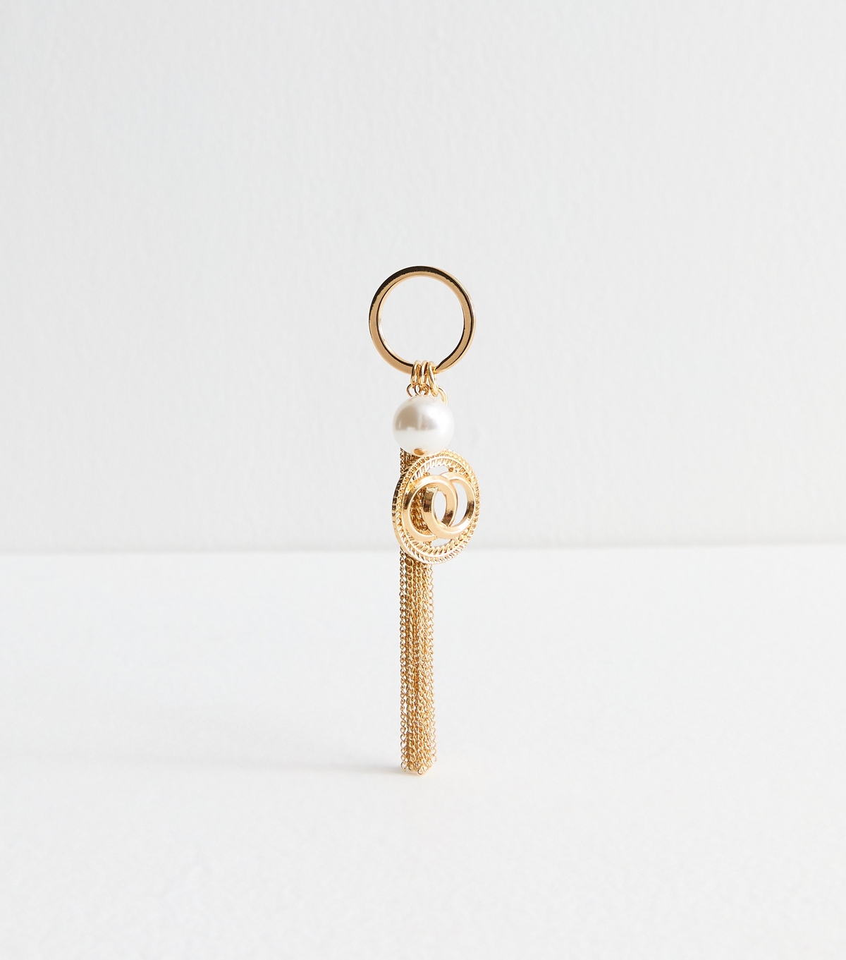 Gold Tone Tassel Bag Charm New Look