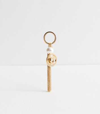 Gold Tone Tassel Bag Charm