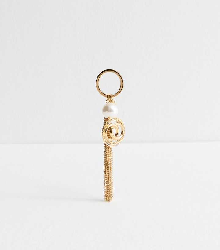 Gold Tone Tassel Bag Charm
