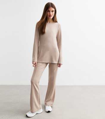 Mink Soft Touch Flared Trousers