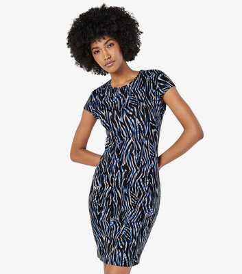 Apricot Blue Animal Print Dress