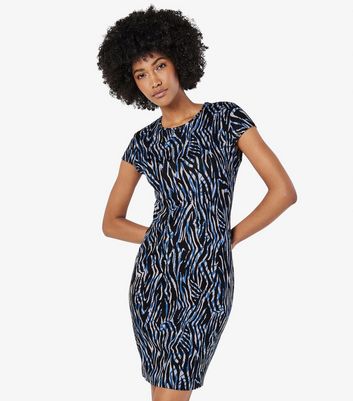 Apricot Blue Animal Print Dress New Look