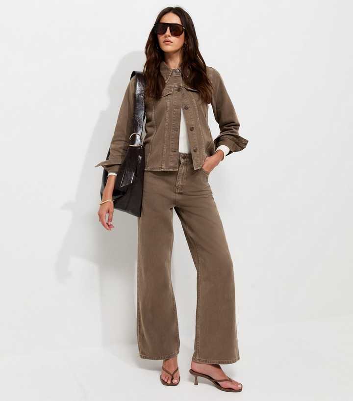 Mink Adalae High Waisted Wide Leg Jeans