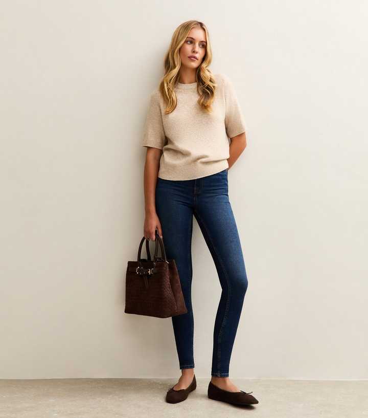 Tall Blue Lift & Shape Skinny Jeans