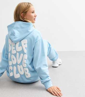 Girls Blue Self Love Club Hoodie 