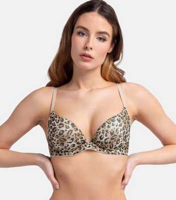 Dorina Leopard Print Plunge Bra