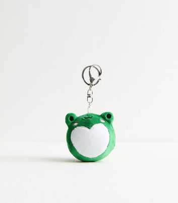 Green Happy Frog Keyring