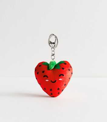 Red Soft Strawberry Keyring