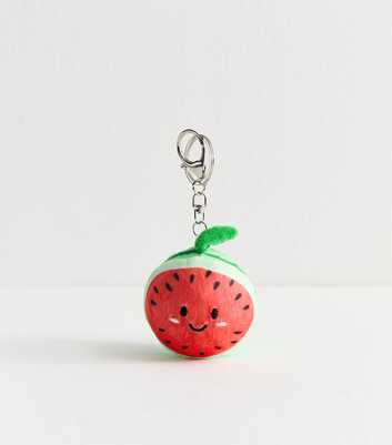 Red Watermelon Fabric Key Ring