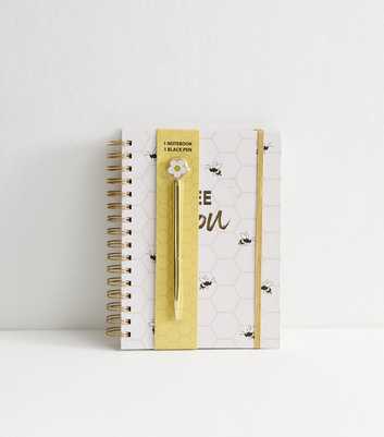 Bee You Notebook Journal And Pen