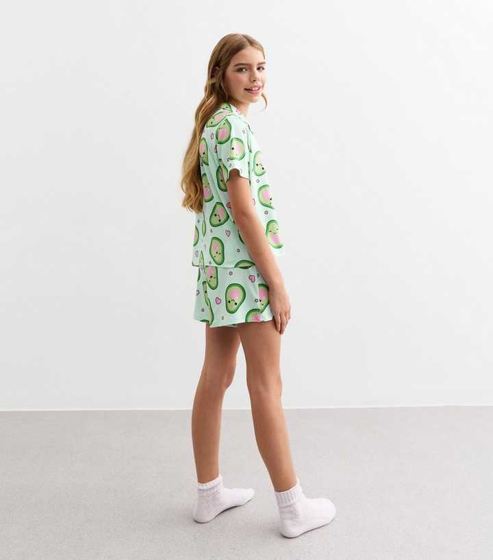 GuoChe Avocado Gitaren Harten Meisjes Badjas Met Capuchon - Zachte Pyjama Badjas
