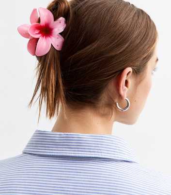 Pink Ombre Flower Shaped Hair Claw Clip