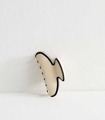 Cream Curved Hair Clip