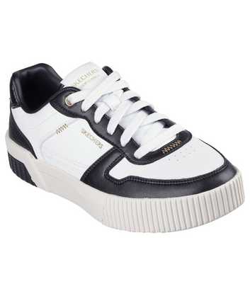 Skechers White Jade Best In Class Faux Leather Trainers